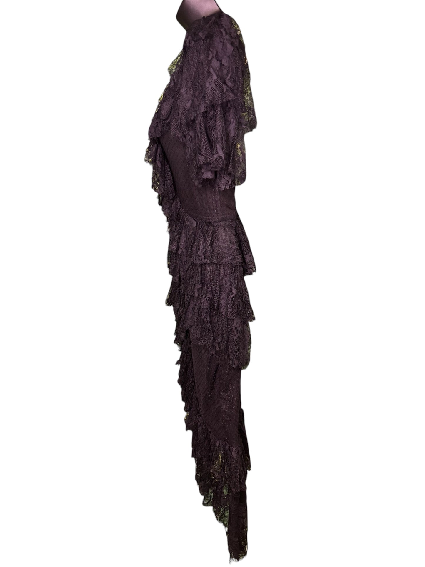 Elegant Ruffled Tiered Dress