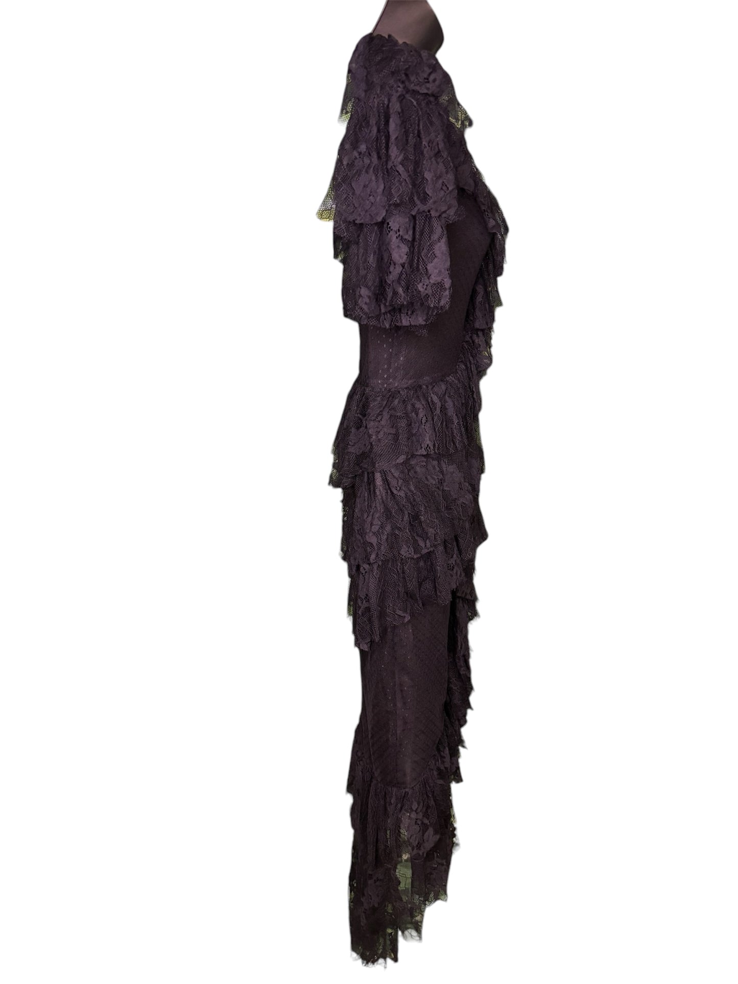 Elegant Ruffled Tiered Dress