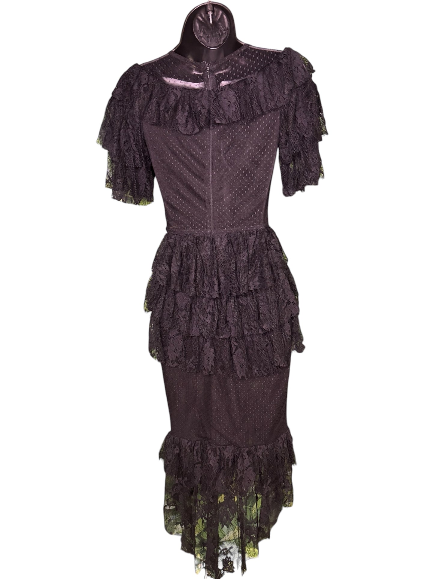 Elegant Ruffled Tiered Dress