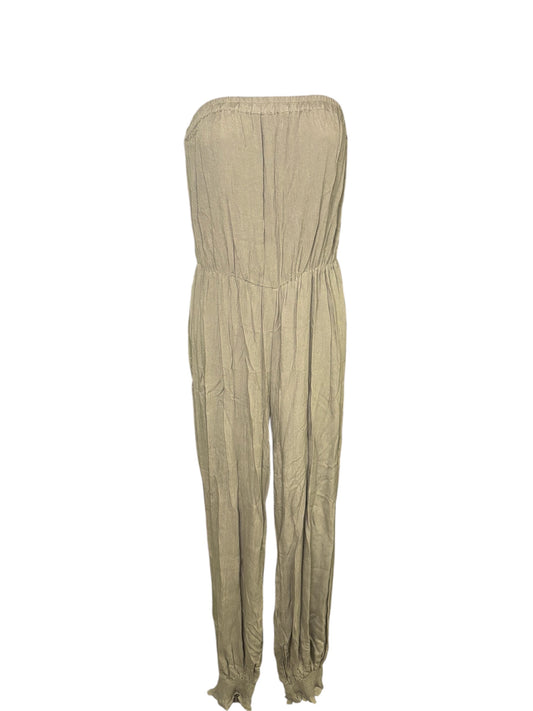 Chic Strapless Jumpsuit with Tie