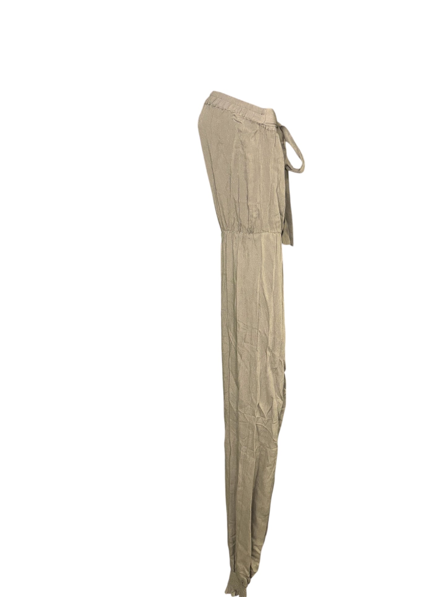 Chic Strapless Jumpsuit with Tie