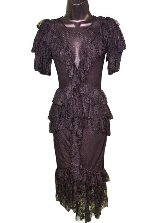 Elegant Ruffled Tiered Dress